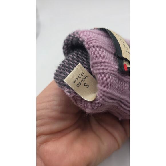 Gucci Light Purple Grey Cashmere GG Fingerless Gloves S sz - Picture 12 of 12